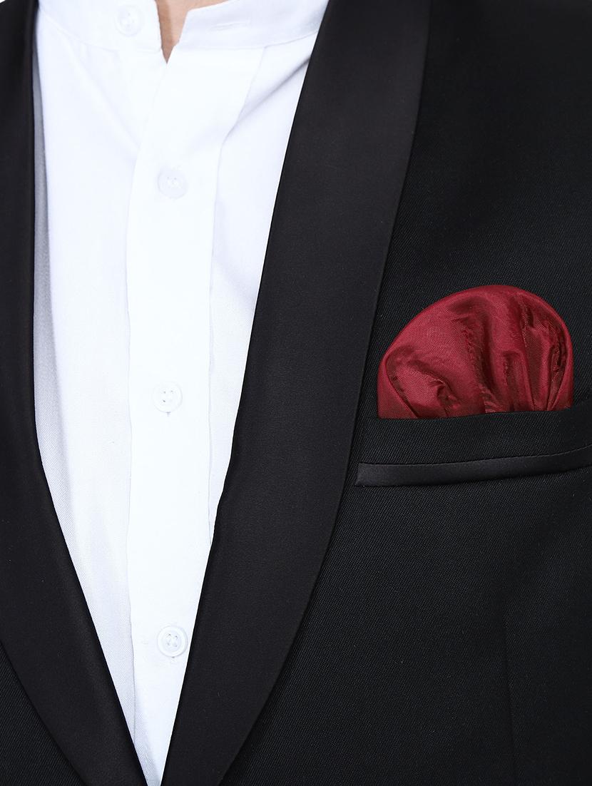 black solid tuxedo formal blazer - 17602182 - Zoom Image - 4
