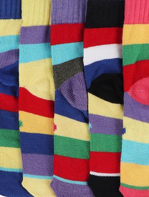 multi colored cotton sock - 17602187 - Standard Image - 4