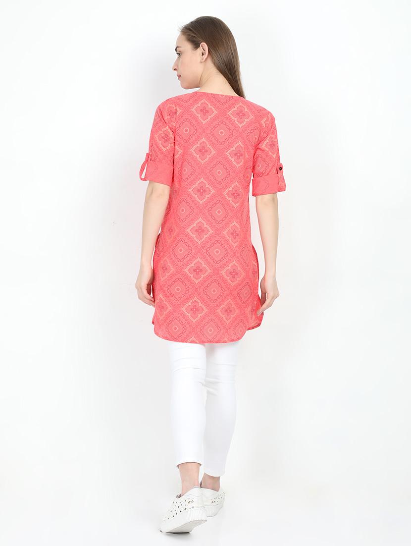 printed straight kurti - 17602781 - Zoom Image - 3