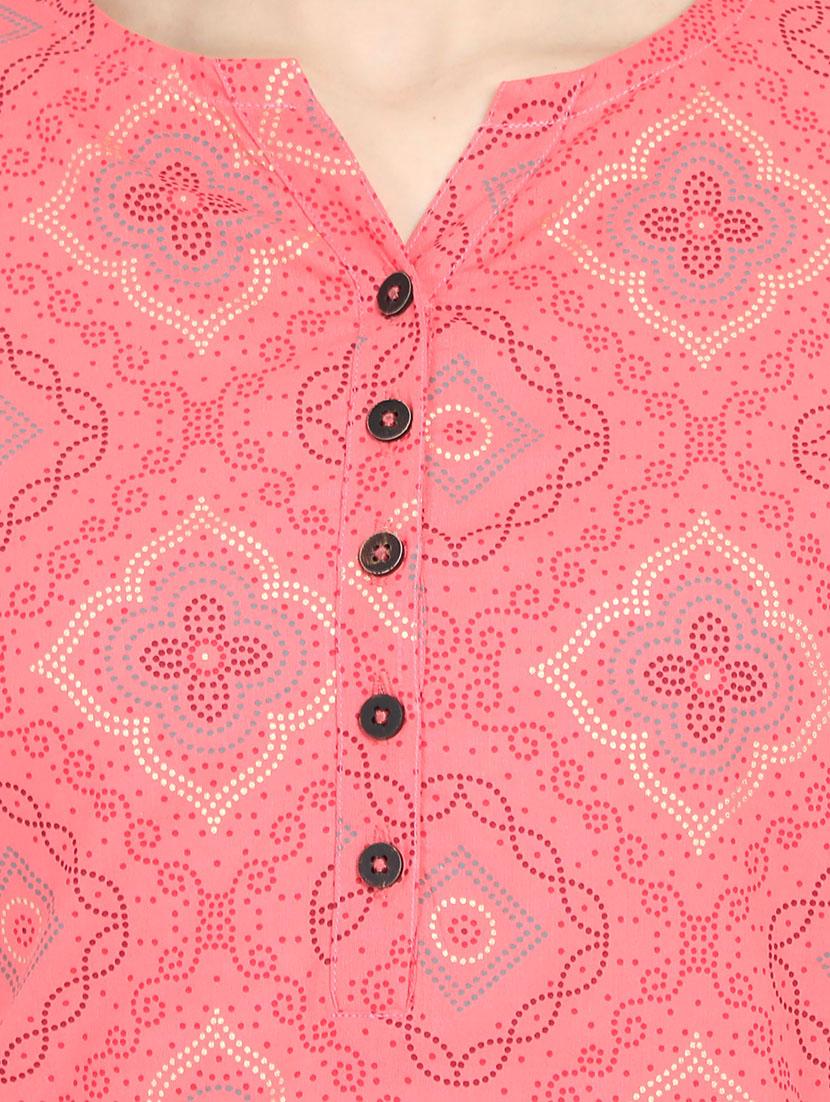 printed straight kurti - 17602781 - Zoom Image - 4