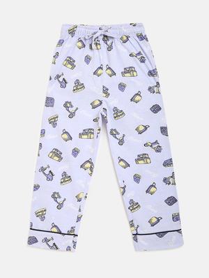 purple cotton nightwear pajama set - 17602860 - Standard Image - 3