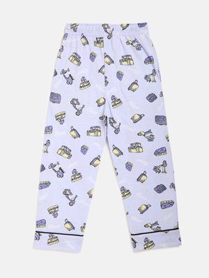 purple cotton nightwear pajama set - 17602860 - Standard Image - 4