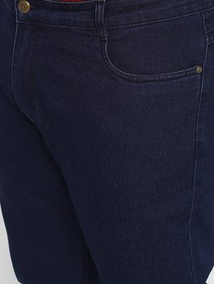 dark blue plain denim jeans - 17603102 - Standard Image - 5
