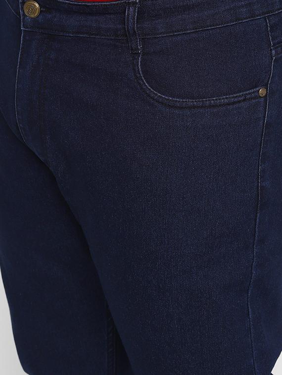 dark blue plain denim jeans - 17603102 - Zoom Image - 5