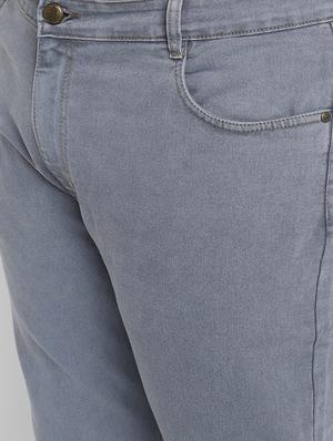 grey light washed denim jeans - 17603105 - Standard Image - 5