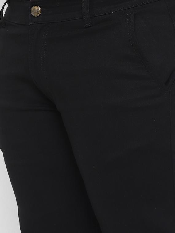 black plain denim jeans - 17603107 - Zoom Image - 5