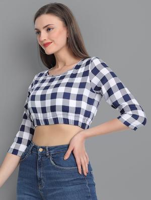 round neck crop top - 17603182 - Standard Image - 2