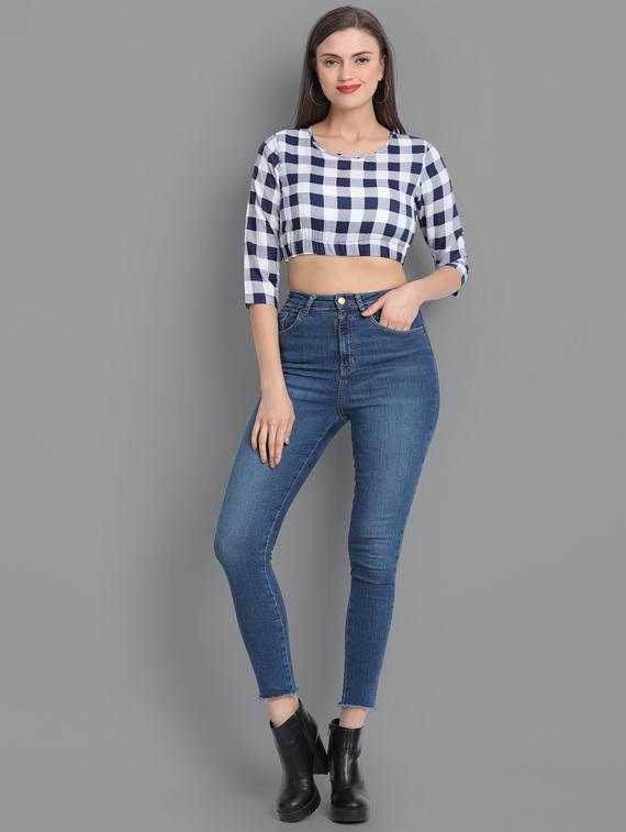 round neck crop top - 17603182 - Zoom Image - 4