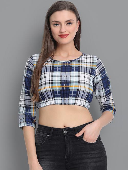 round neck crop top - 17603183 - Standard Image - 1