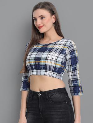 round neck crop top - 17603183 - Standard Image - 2