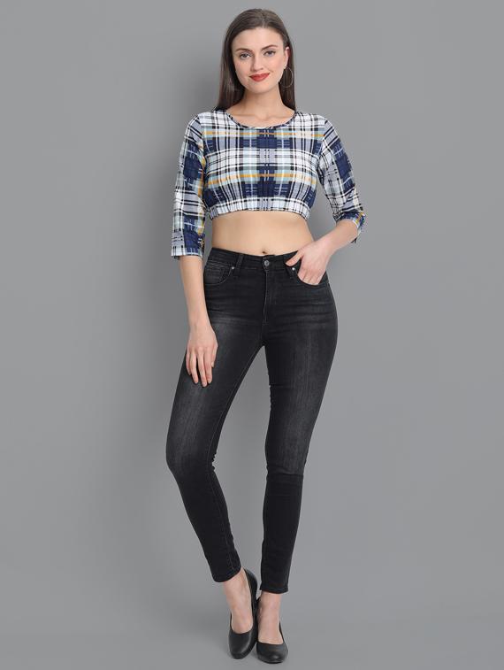 round neck crop top - 17603183 - Zoom Image - 4