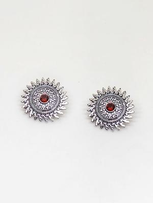 red copper studs earring - 17603301 - Standard Image - 2