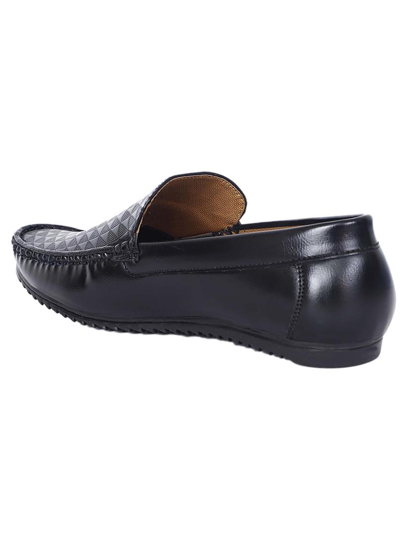 black synthetic slip on loafers - 17603326 - Zoom Image - 3