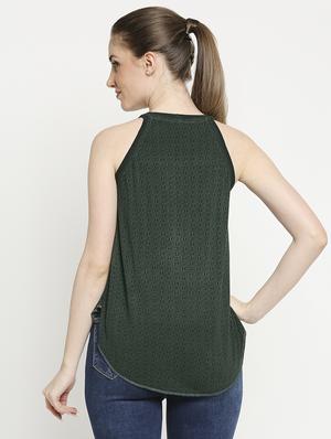 halter neck printed top - 17603348 - Standard Image - 3