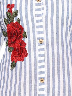 blue cotton suit set - 17603353 - Standard Image - 4