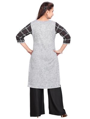 black cotton suit set - 17603364 - Standard Image - 3