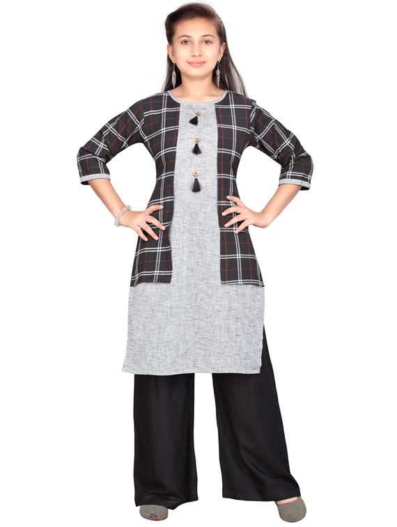 black cotton suit set - 17603364 - Zoom Image - 1