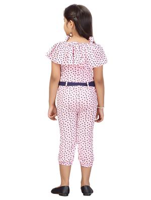pink cotton blend full length jumpsuit - 17603389 - Standard Image - 3