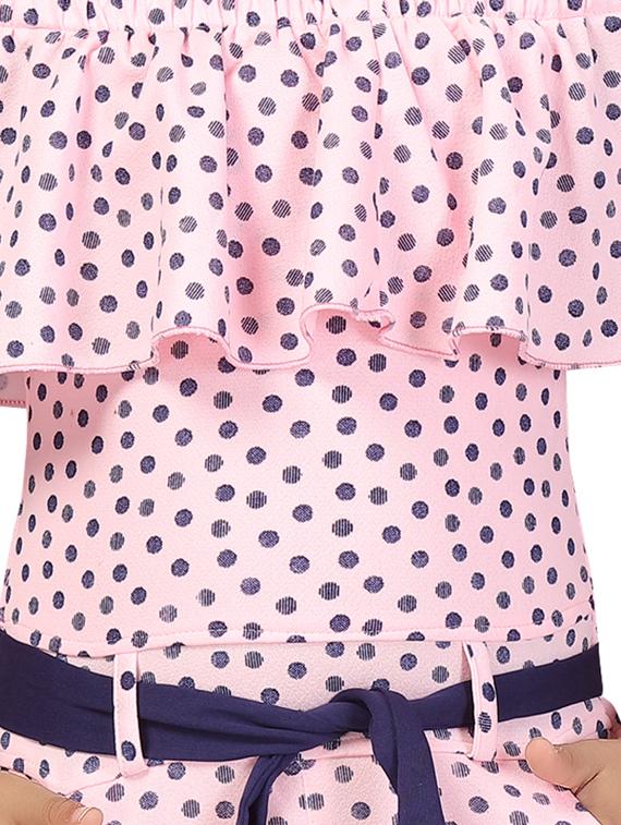 pink cotton blend full length jumpsuit - 17603389 - Zoom Image - 4
