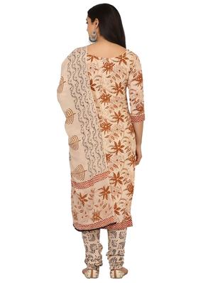 printed unstitched suit - 17603445 - Standard Image - 2
