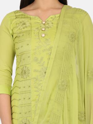 embroidered unstitched suit - 17603460 - Standard Image - 3