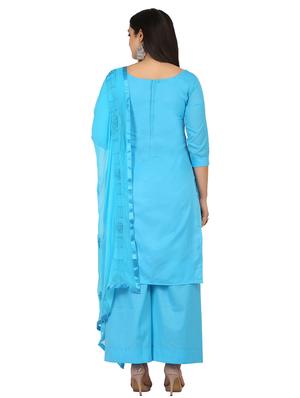 embroidered unstitched suit - 17603463 - Standard Image - 2