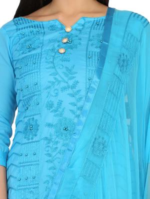 embroidered unstitched suit - 17603463 - Standard Image - 3