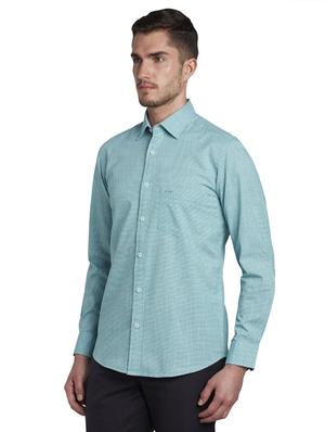 green self design casual shirt - 17604033 - Standard Image - 2