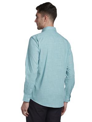 green self design casual shirt - 17604033 - Standard Image - 3
