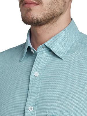 green self design casual shirt - 17604033 - Standard Image - 5
