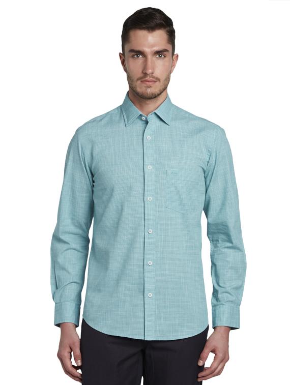 green self design casual shirt - 17604033 - Zoom Image - 1