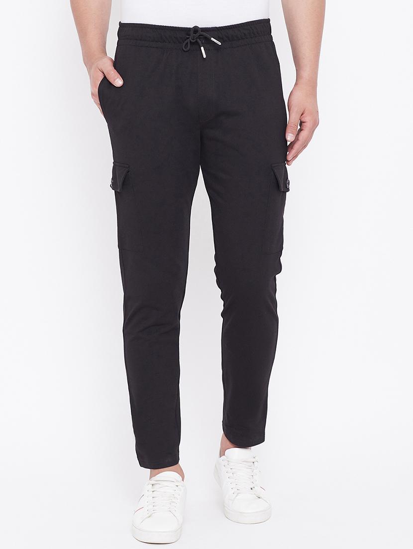 black solid track pant - 17605150 - Zoom Image - 1