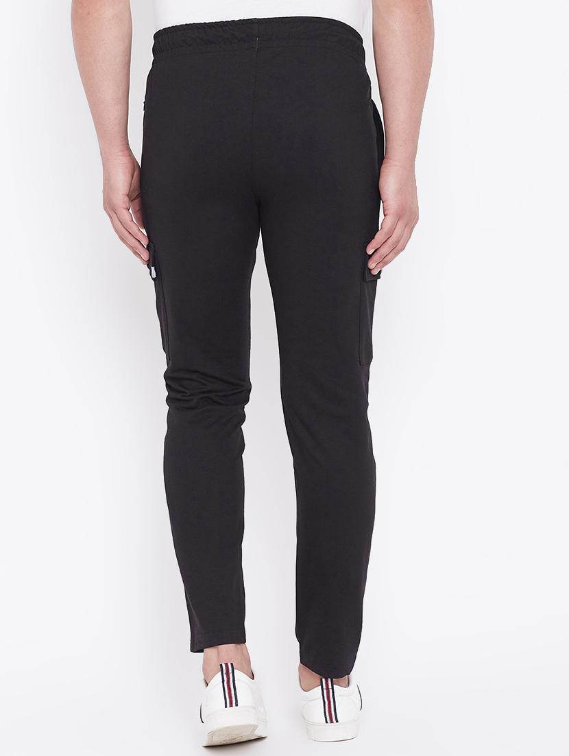 black solid track pant - 17605150 - Zoom Image - 3
