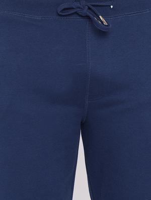 blue solid full length track pant - 17605152 - Standard Image - 6