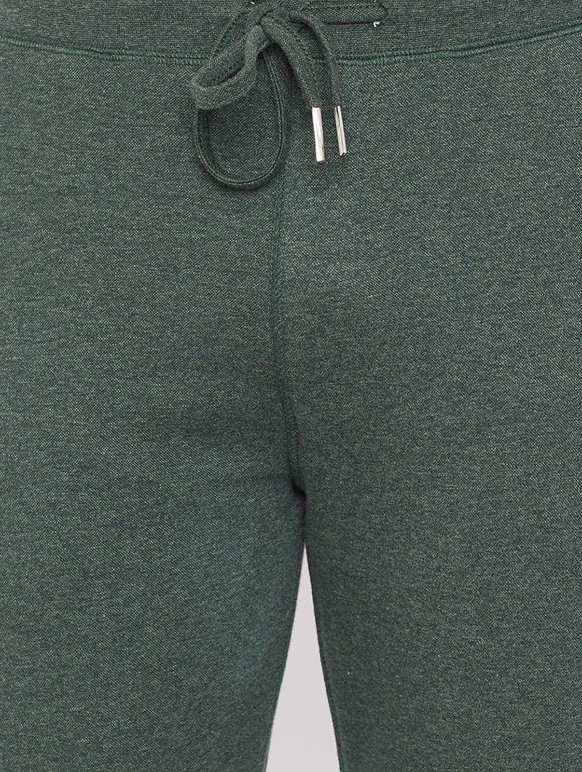 green solid full length track pant - 17605154 - Zoom Image - 6