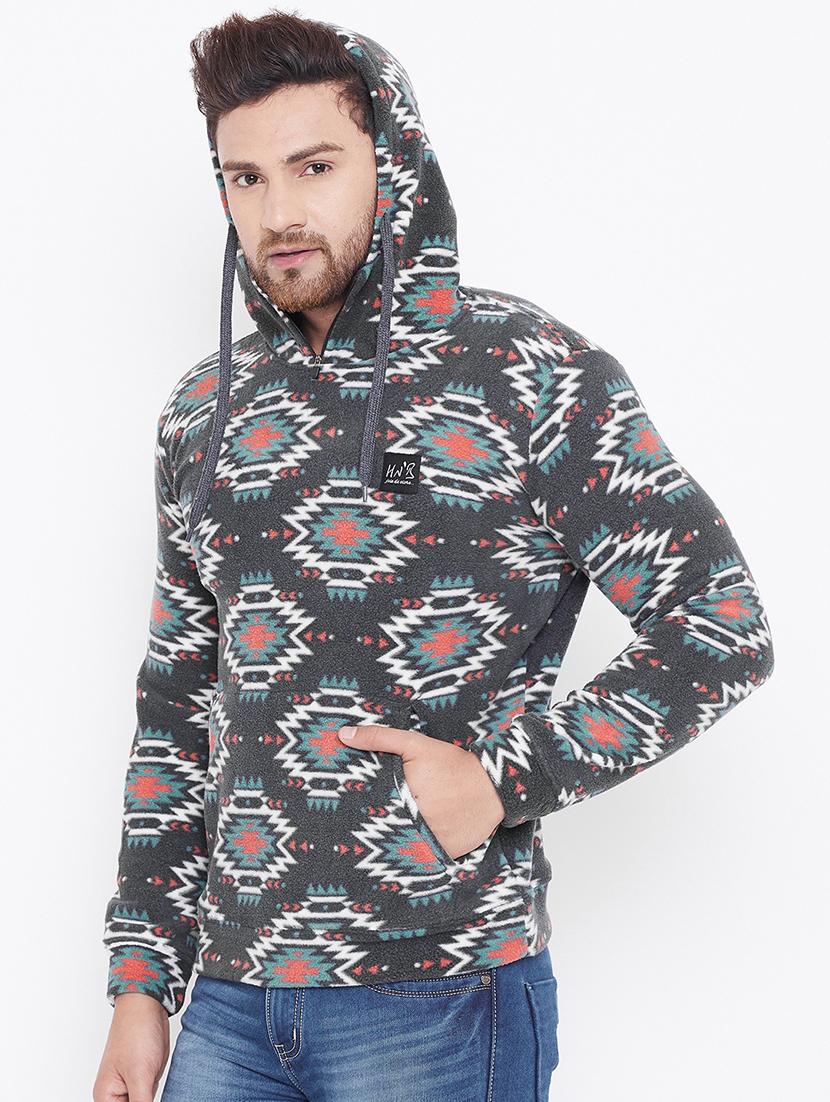 grey printed sweatshirt - 17605160 - Zoom Image - 2