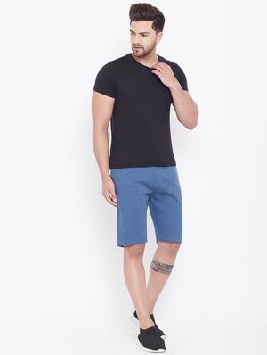 blue solid shorts - 17605168 - Standard Image - 4