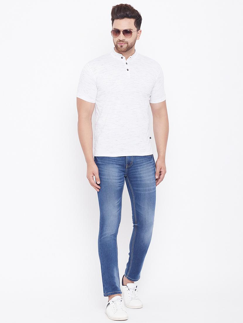 white melange t-shirt - 17605169 - Zoom Image - 3