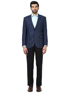 grey checkered single breasted casual blazer - 17606831 - Standard Image - 4
