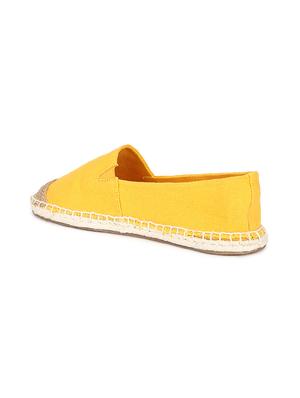 yellow jute slip on loafers - 17607189 - Standard Image - 3