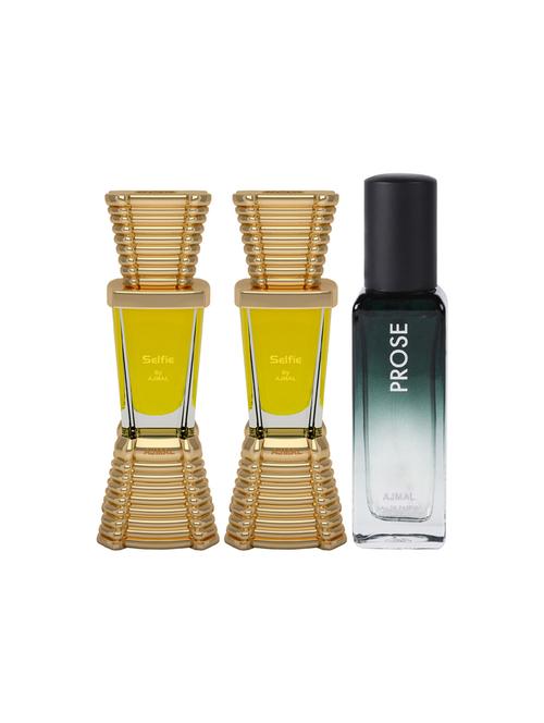 ajmal selfie and aura each of 10ml cp & prose edp 20ml pack of 3 (total 30ml) for men & women + 2 parfum testers - 17607324 - Standard Image - 1