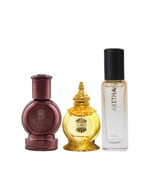 ajmal tempest and mukhallat al wafa each of 12ml cp & aretha edp 20ml (total 44ml) for unisex + 2 parfum testers - 17607401 - Standard Image - 1