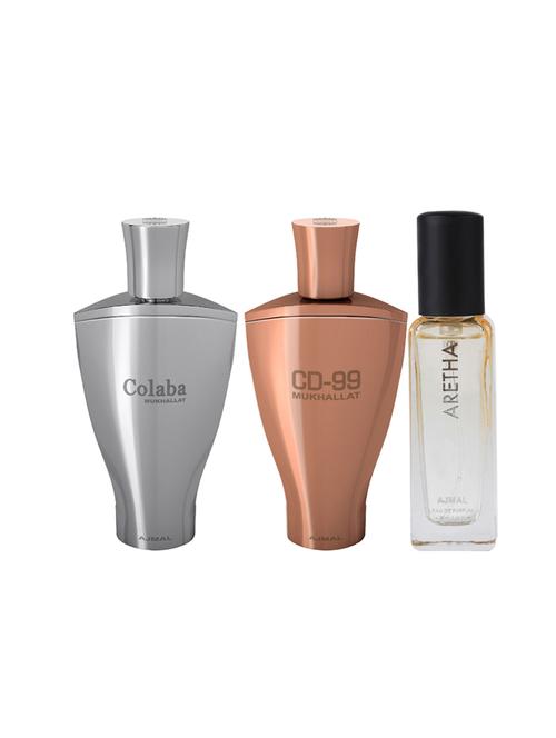 ajmal colaba mukhallat and cd 99 each of 14ml & aretha edp 20ml (total 48ml) for unisex + 2 parfum testers - 17607415 - Standard Image - 1