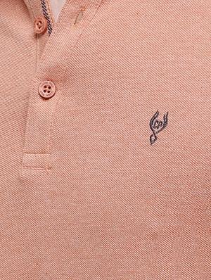 peach solid polo t-shirt - 17607685 - Standard Image - 5