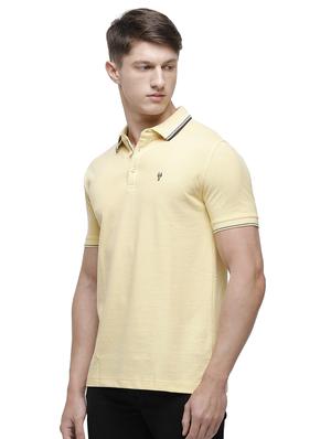 yellow solid polo t-shirt - 17607691 - Standard Image - 2