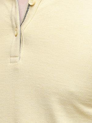 yellow solid polo t-shirt - 17607691 - Standard Image - 5