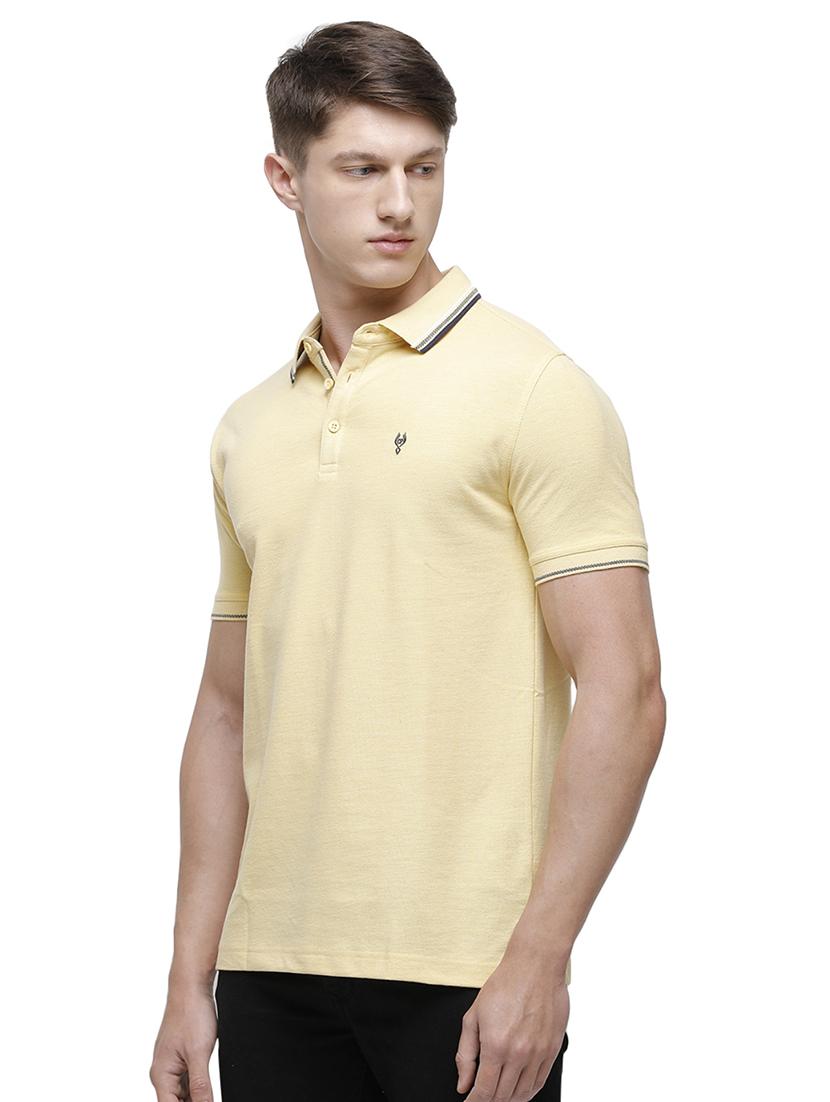 yellow solid polo t-shirt - 17607691 - Zoom Image - 2