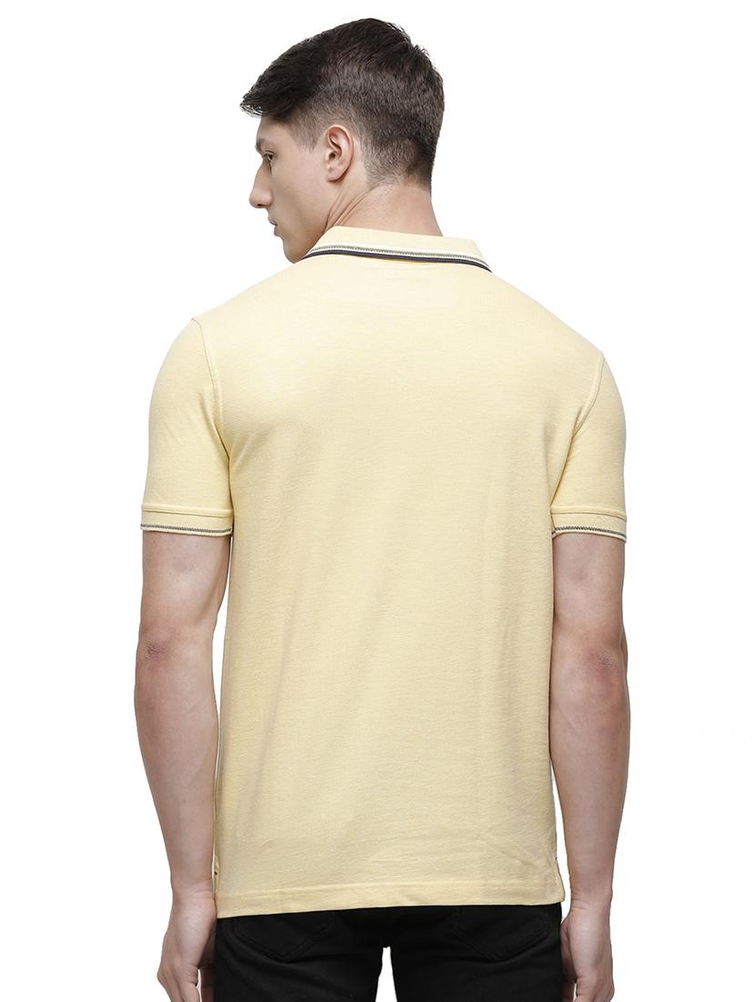 yellow solid polo t-shirt - 17607691 - Zoom Image - 3