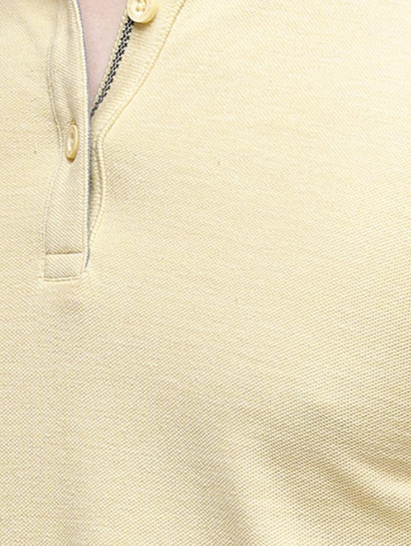 yellow solid polo t-shirt - 17607691 - Zoom Image - 5