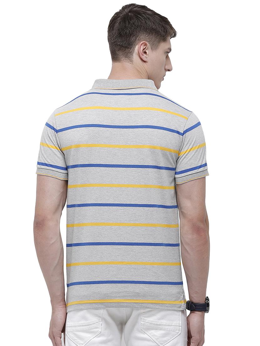 grey striped polo t-shirt - 17607707 - Zoom Image - 3